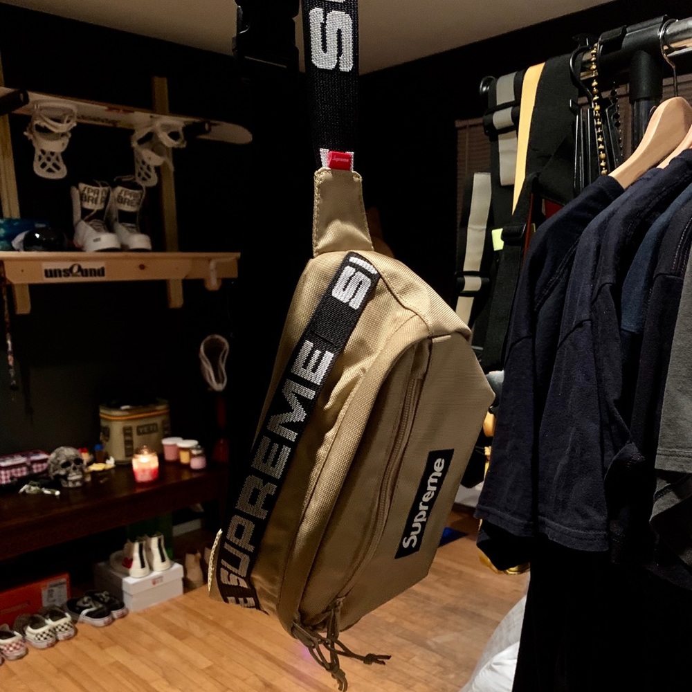 SUPREME WAIST BAG SS18 TAN | 100% AUTHENTIC